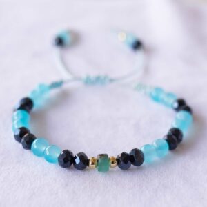 Pulsera Celeste de esmeralda colombiana – Emeraldland