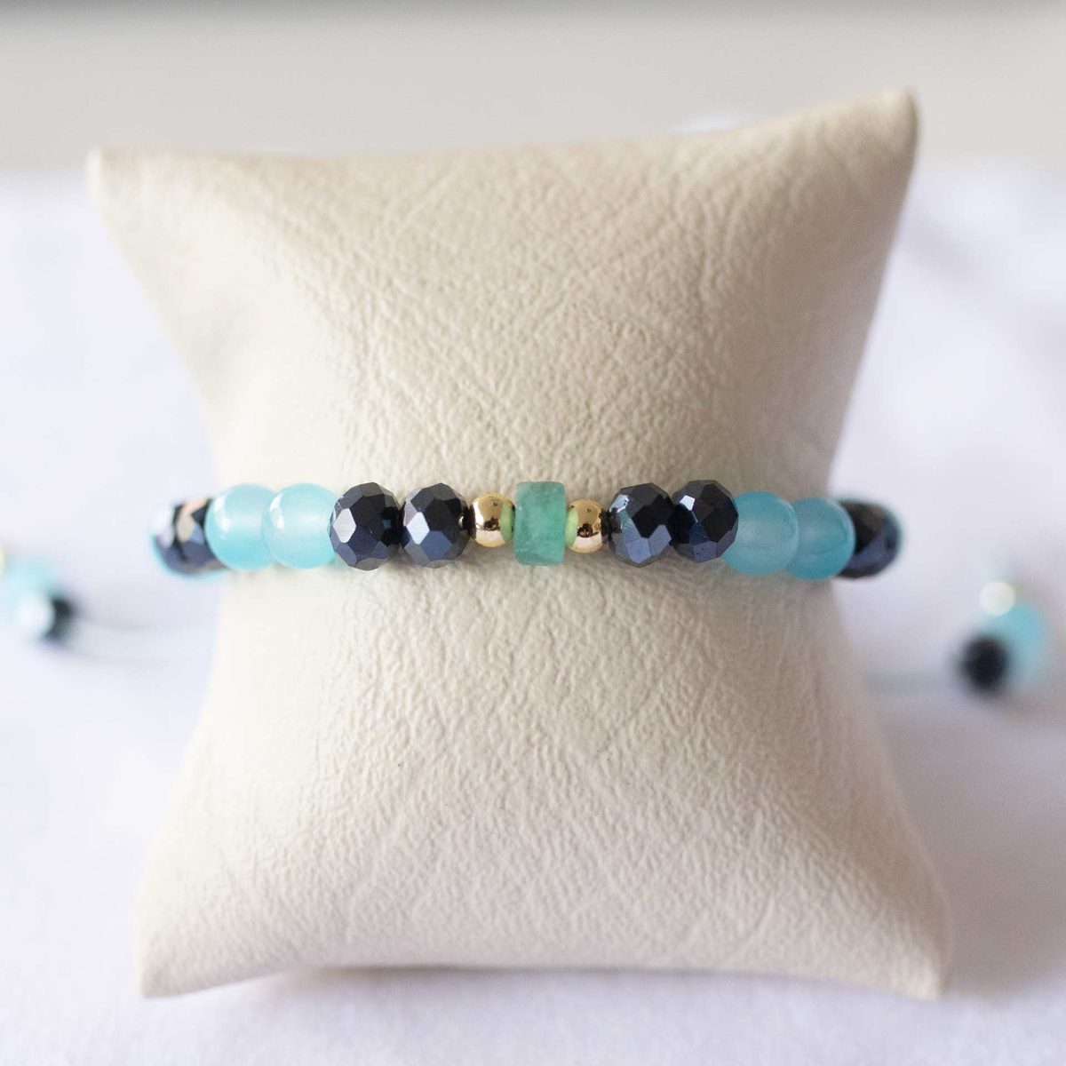 Pulsera Celeste de esmeralda colombiana – Emeraldland (vista 2)