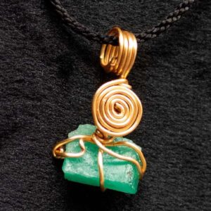 Dije Espiral en Alambrismo · Emeraldland
